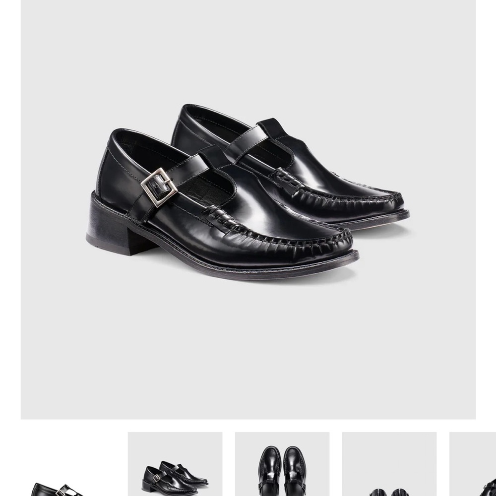 G.H. Bass Women's Mary Jane Heel Loafer in Black - Picture 1 of 7